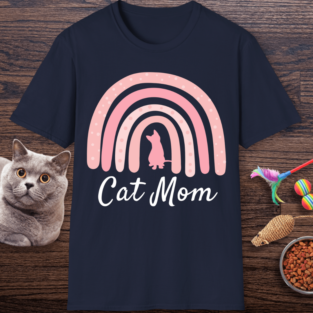 Rainbow Cat Mom T-Shirt