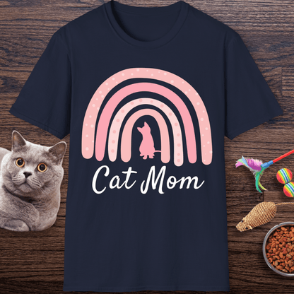 Rainbow Cat Mom T-Shirt