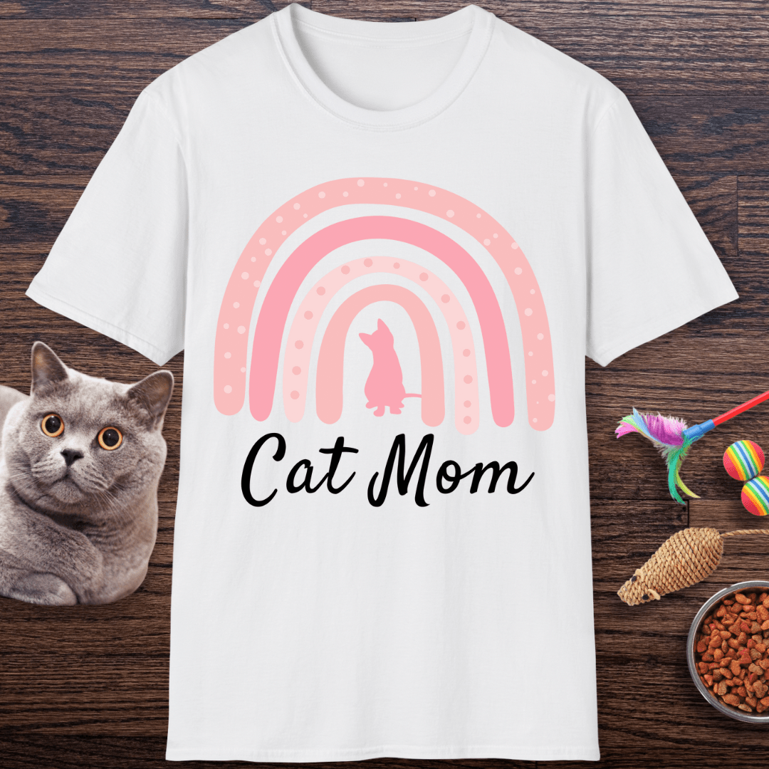 Rainbow Cat Mom T-Shirt