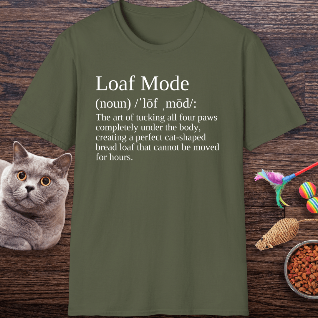Loaf Mode Definition Cat T-Shirt