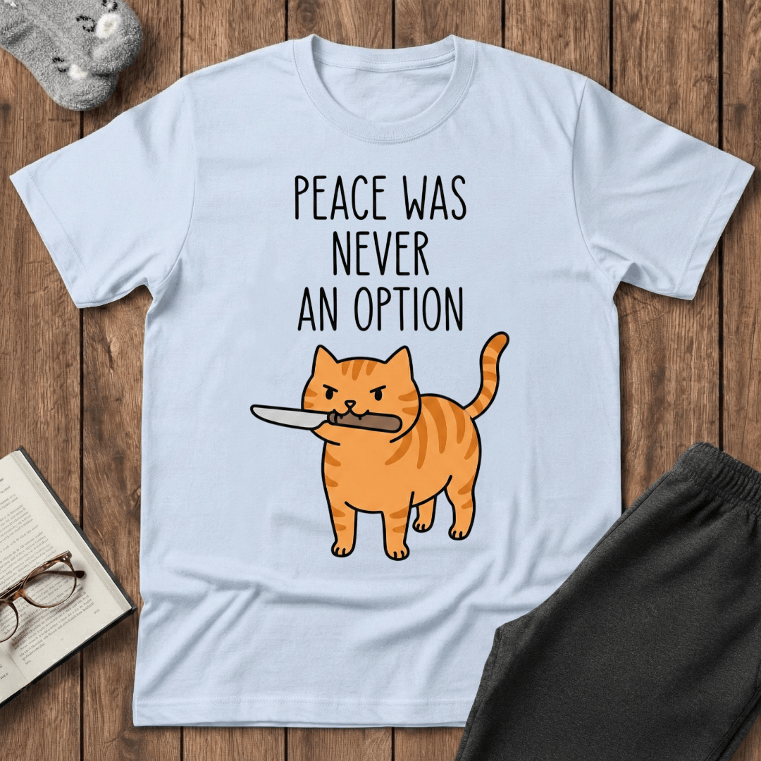 Angry Knife Cat T-shirt