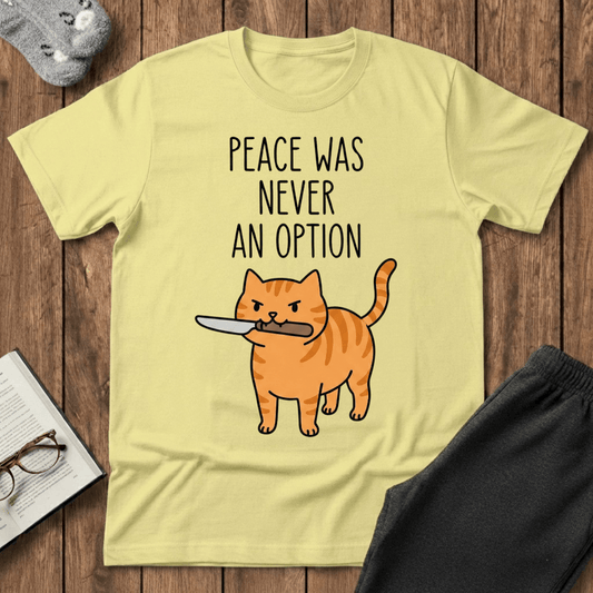 Angry Knife Cat T-shirt