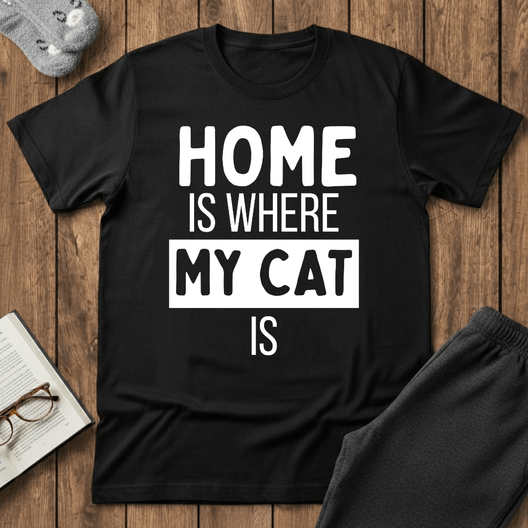 Cat Is Home T-shirt