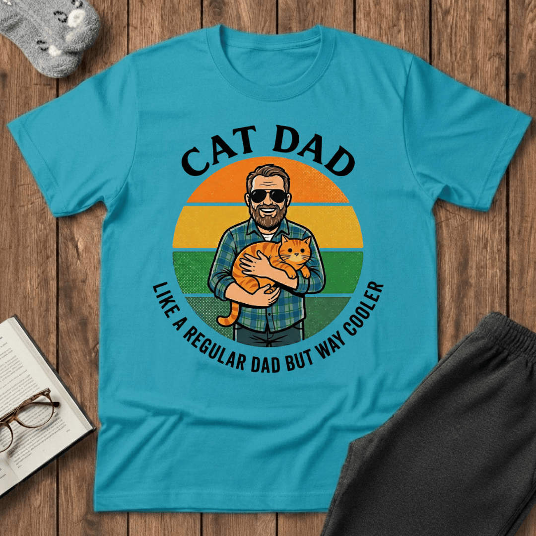 Cool Cat Dad T-shirt