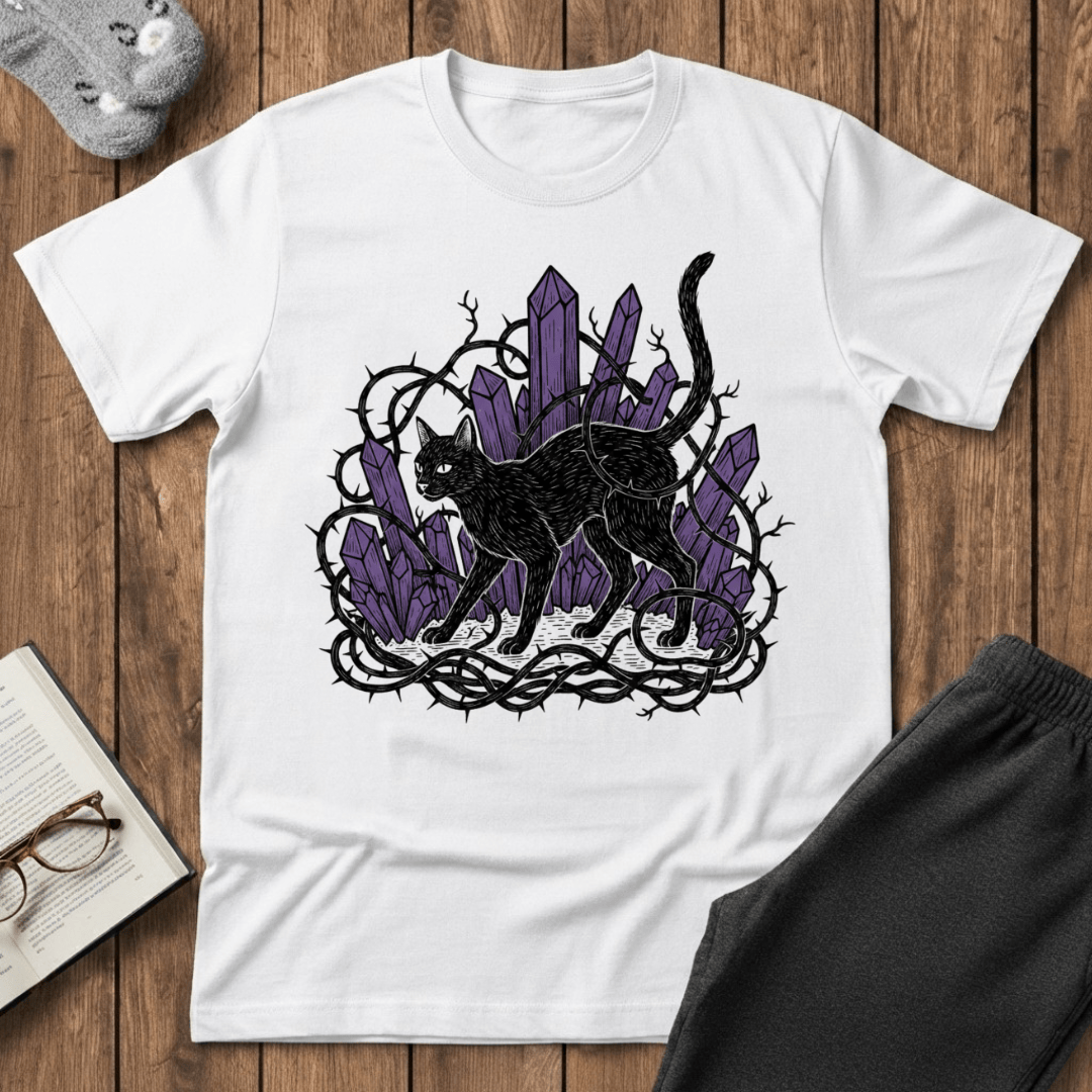 Gothic Crystal Cat T-Shirt