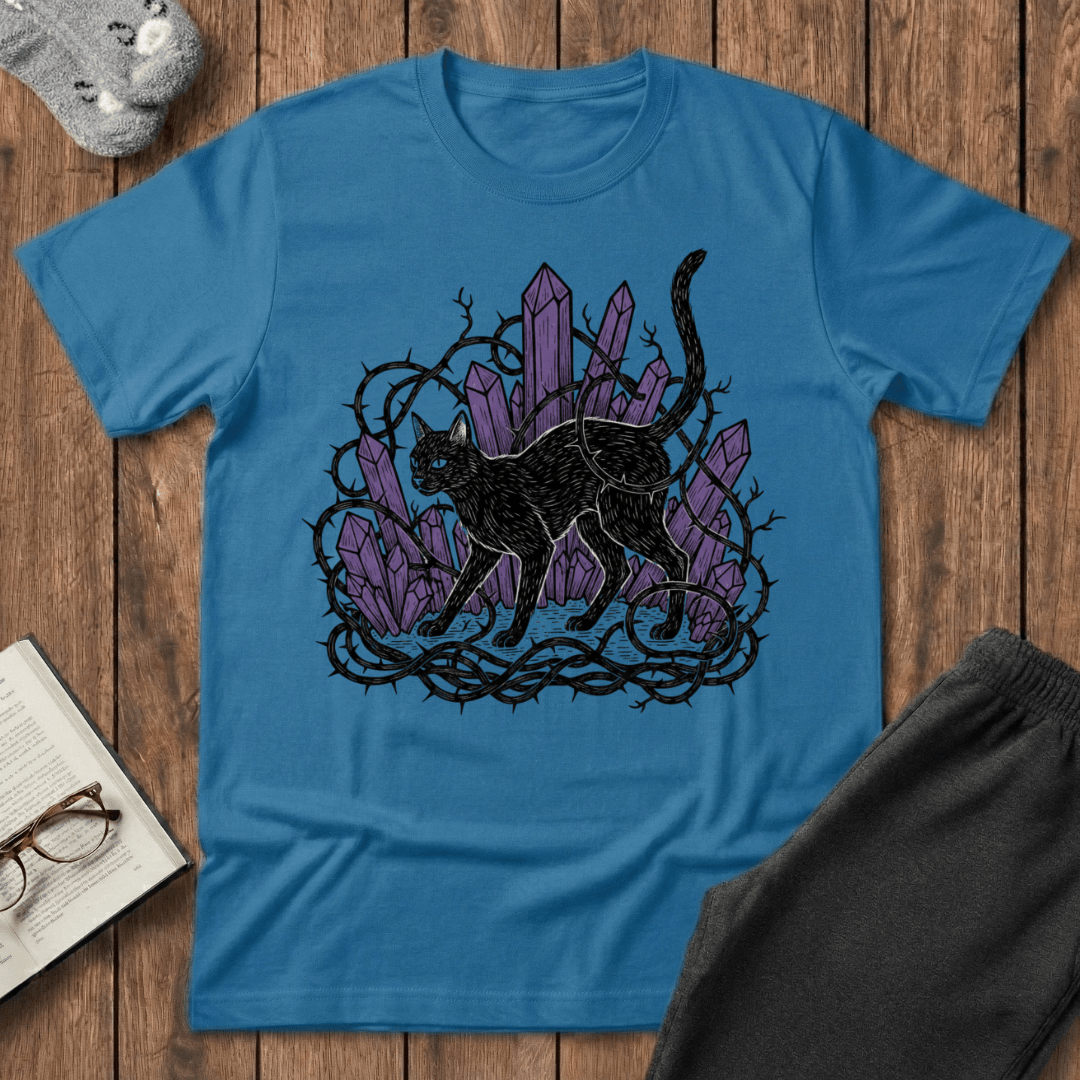 Gothic Crystal Cat T-Shirt