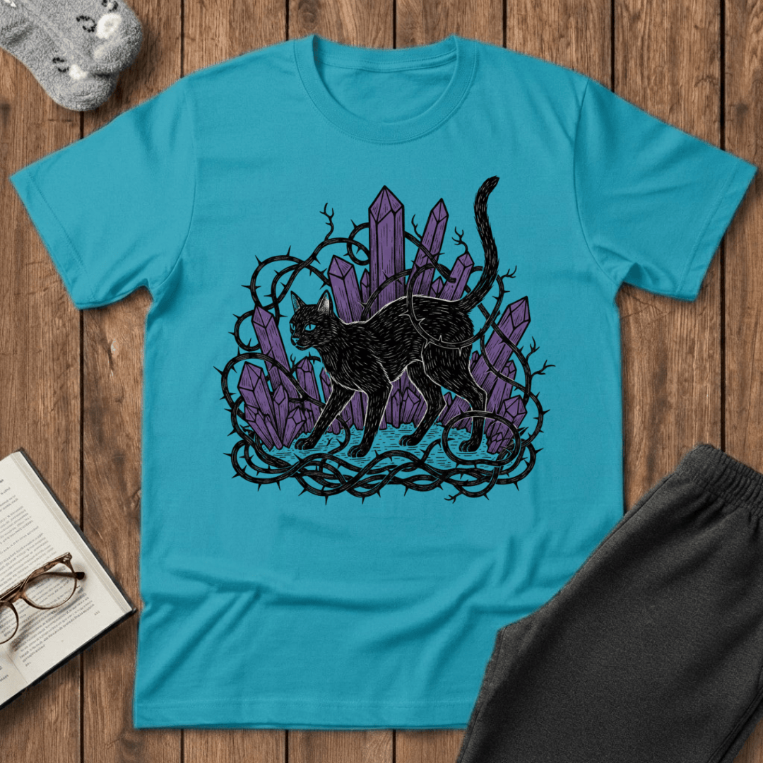 Gothic Crystal Cat T-Shirt