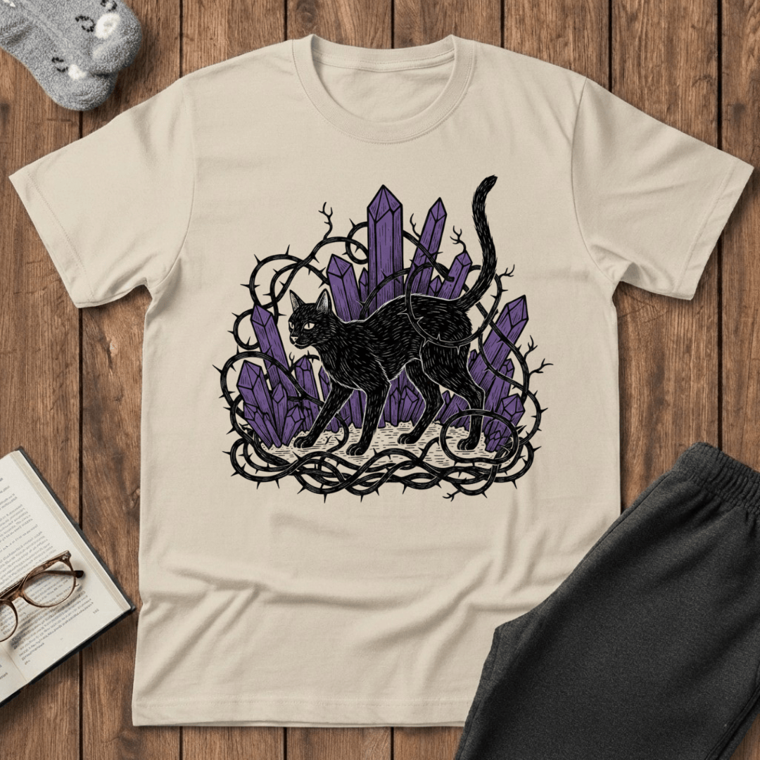 Gothic Crystal Cat T-Shirt
