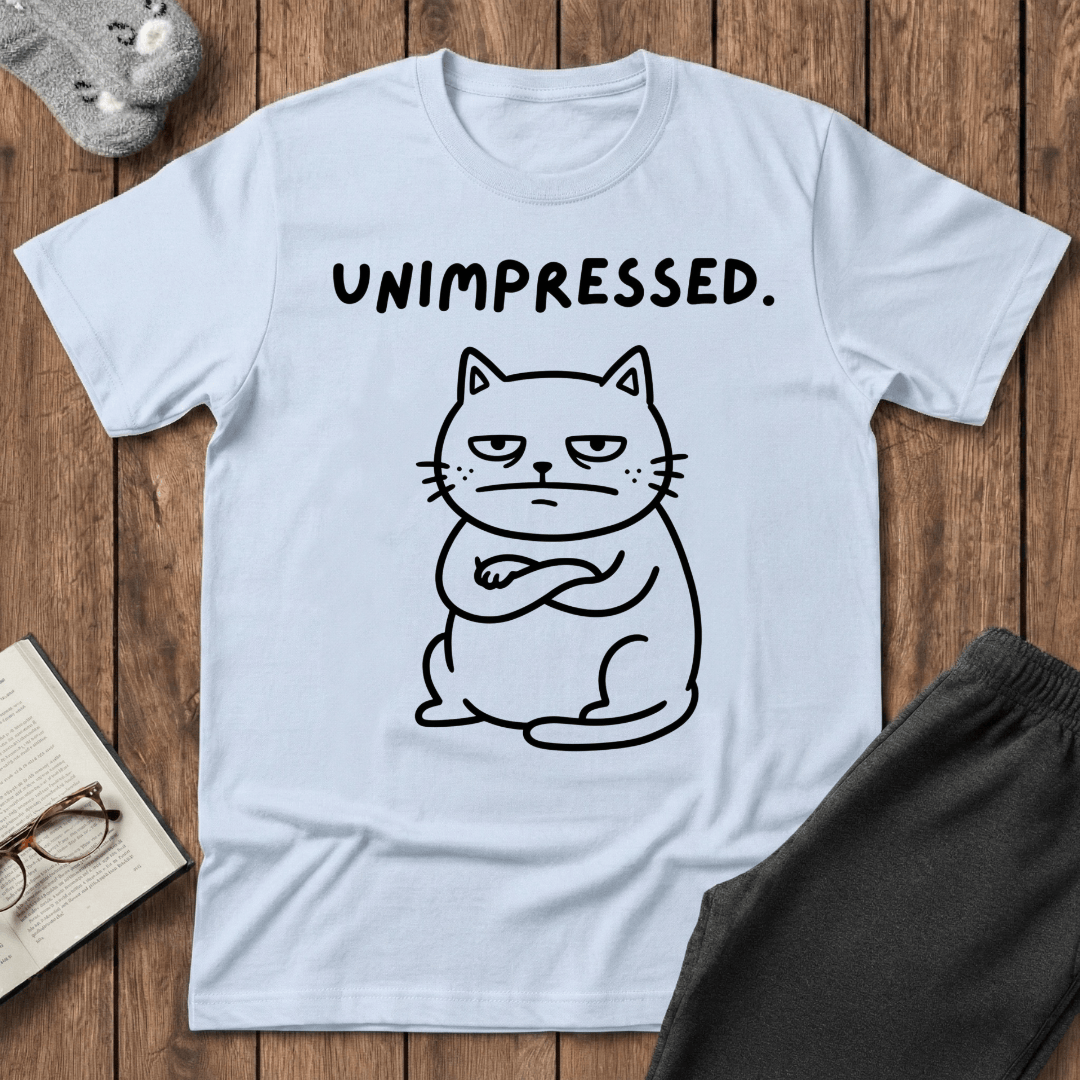 Grumpy Unimpressed Cat T-shirt
