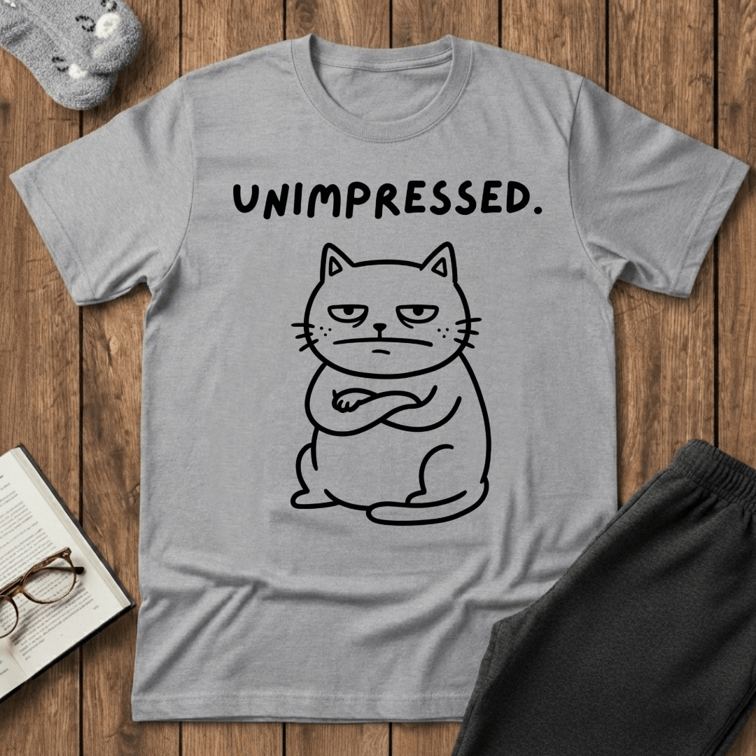 Grumpy Unimpressed Cat T-shirt