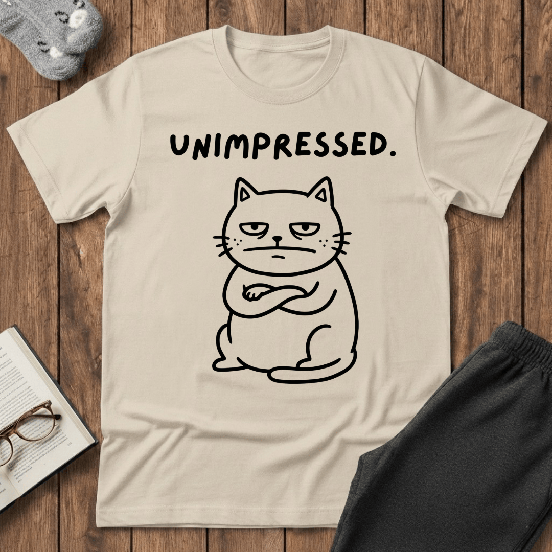 Grumpy Unimpressed Cat T-shirt