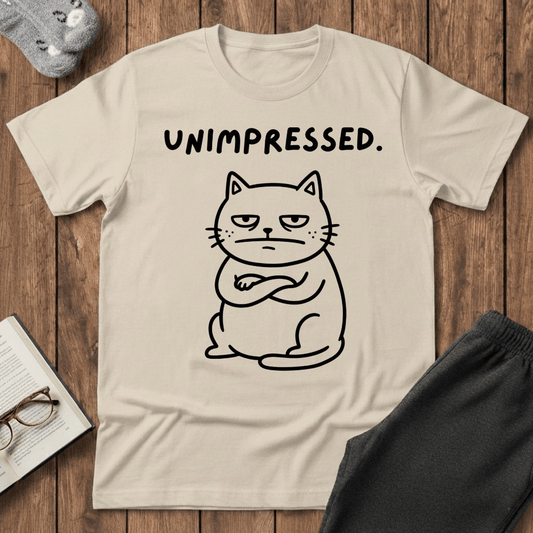 Grumpy Unimpressed Cat T-shirt