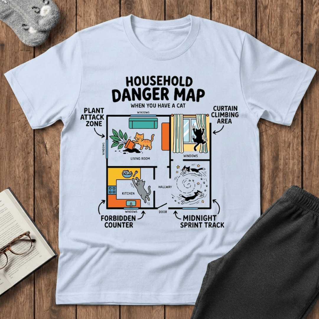 Household Danger Map T-shirt