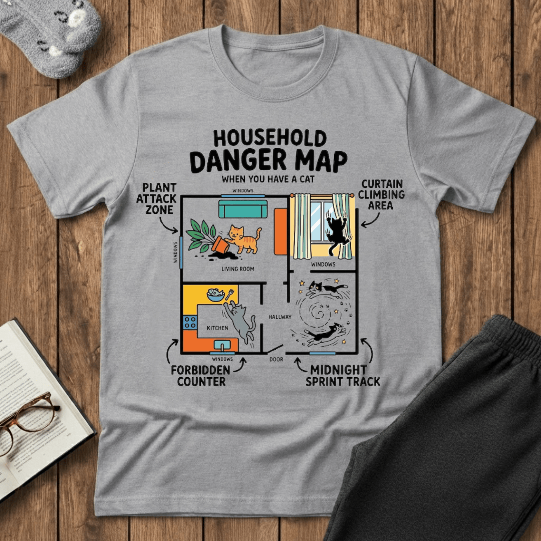 Household Danger Map T-shirt