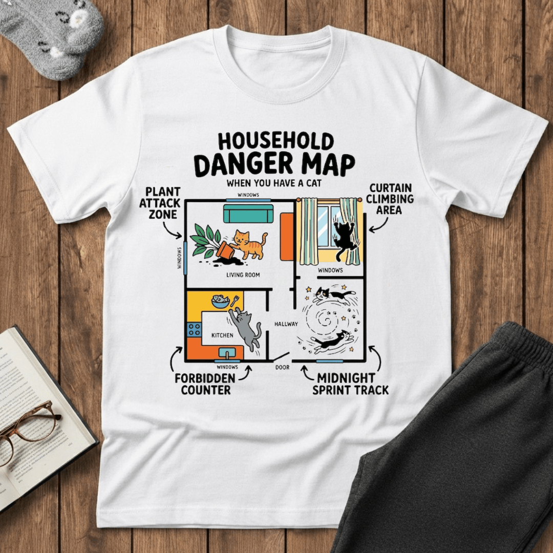 Household Danger Map T-shirt