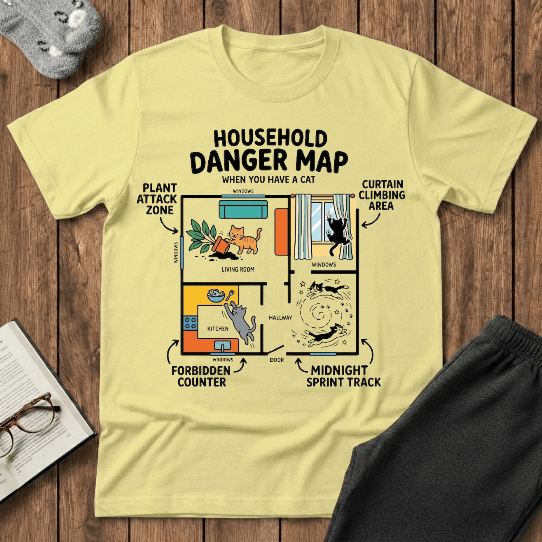 Household Danger Map T-shirt