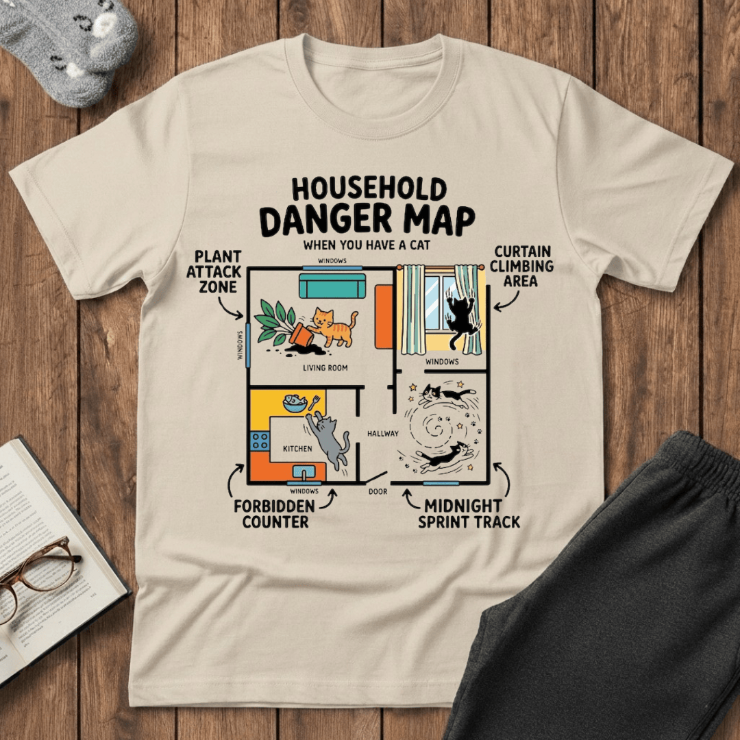 Household Danger Map T-shirt