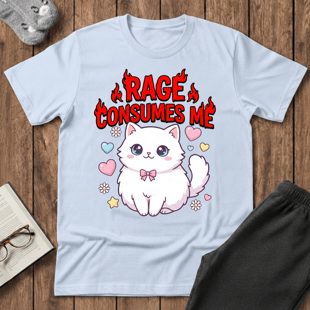 Kawaii Rage Cat T-shirt