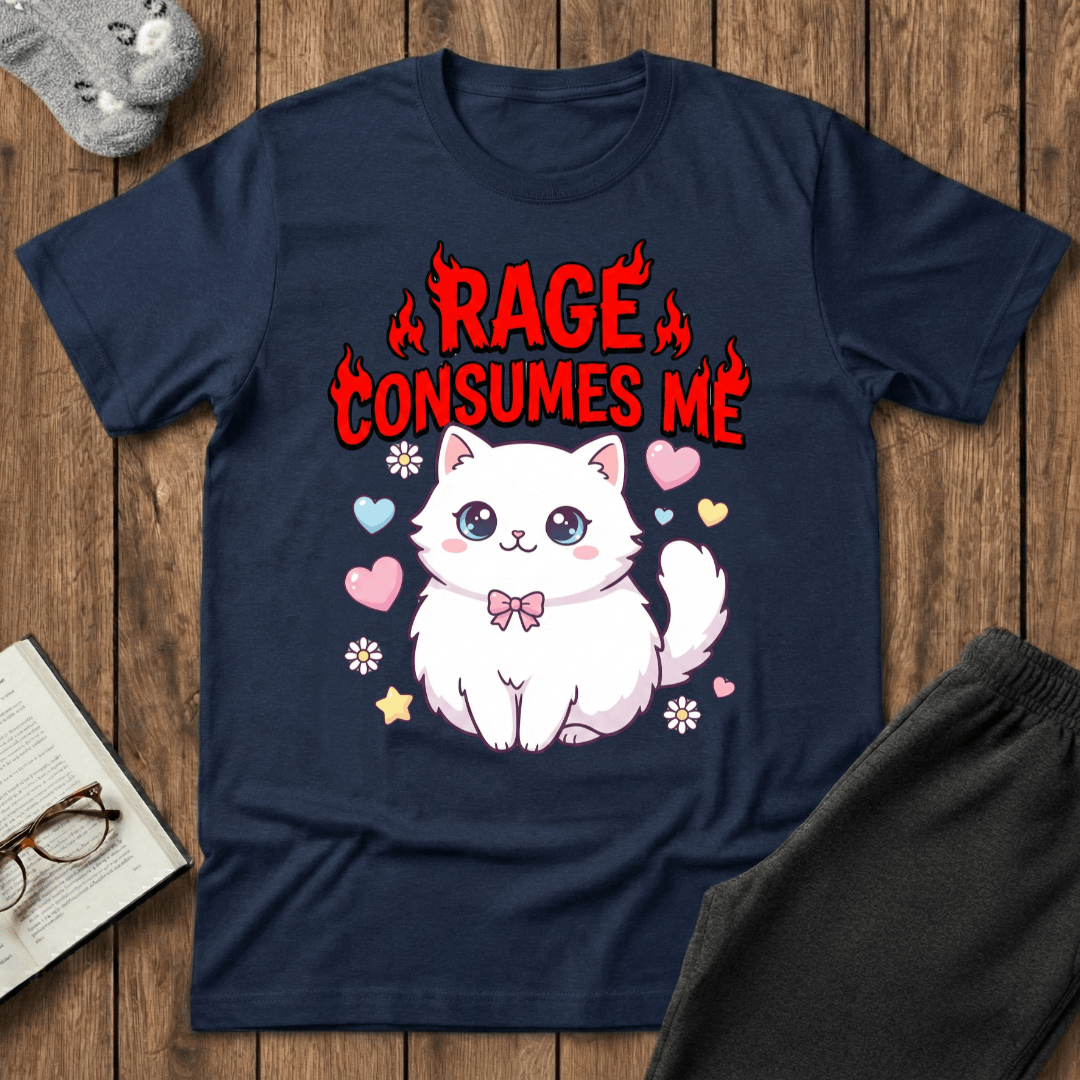 Kawaii Rage Cat T-shirt