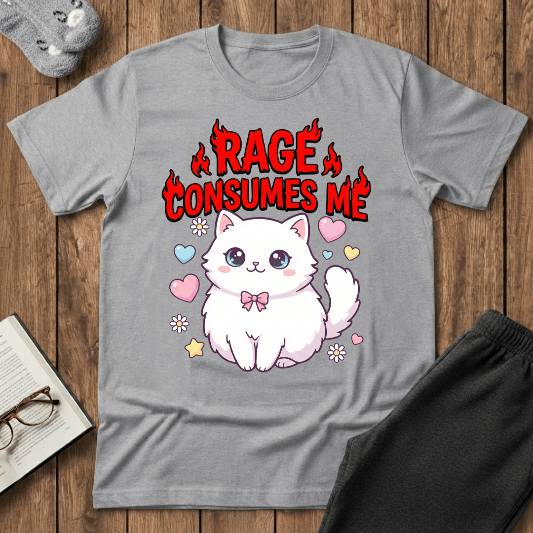 Kawaii Rage Cat T-shirt