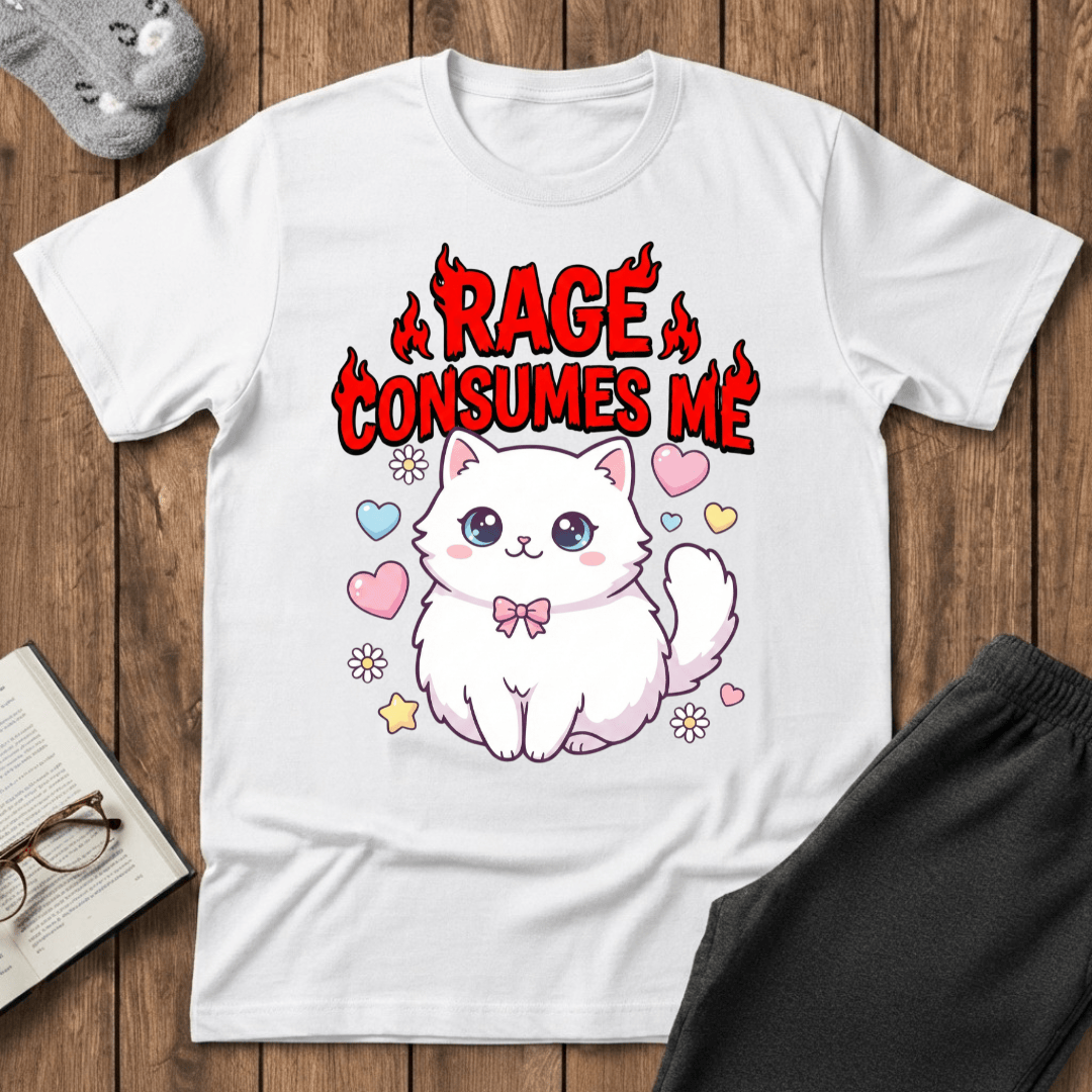 Kawaii Rage Cat T-shirt