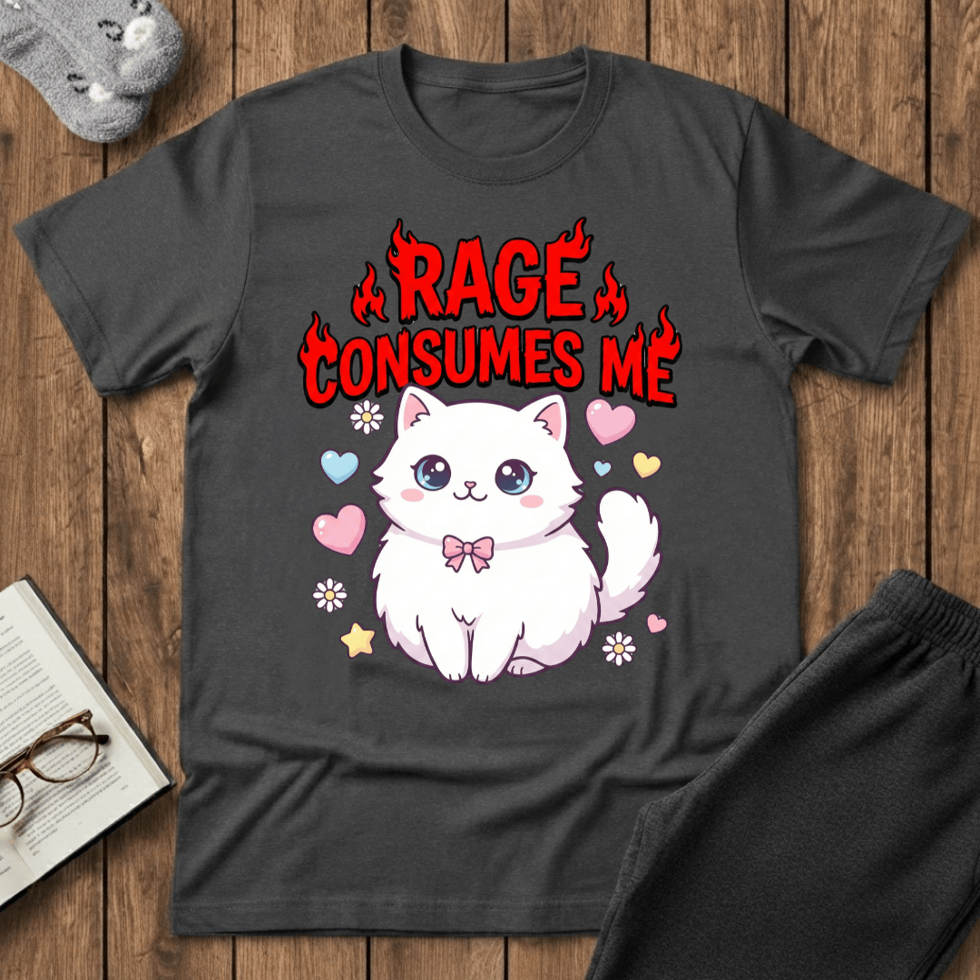 Kawaii Rage Cat T-shirt
