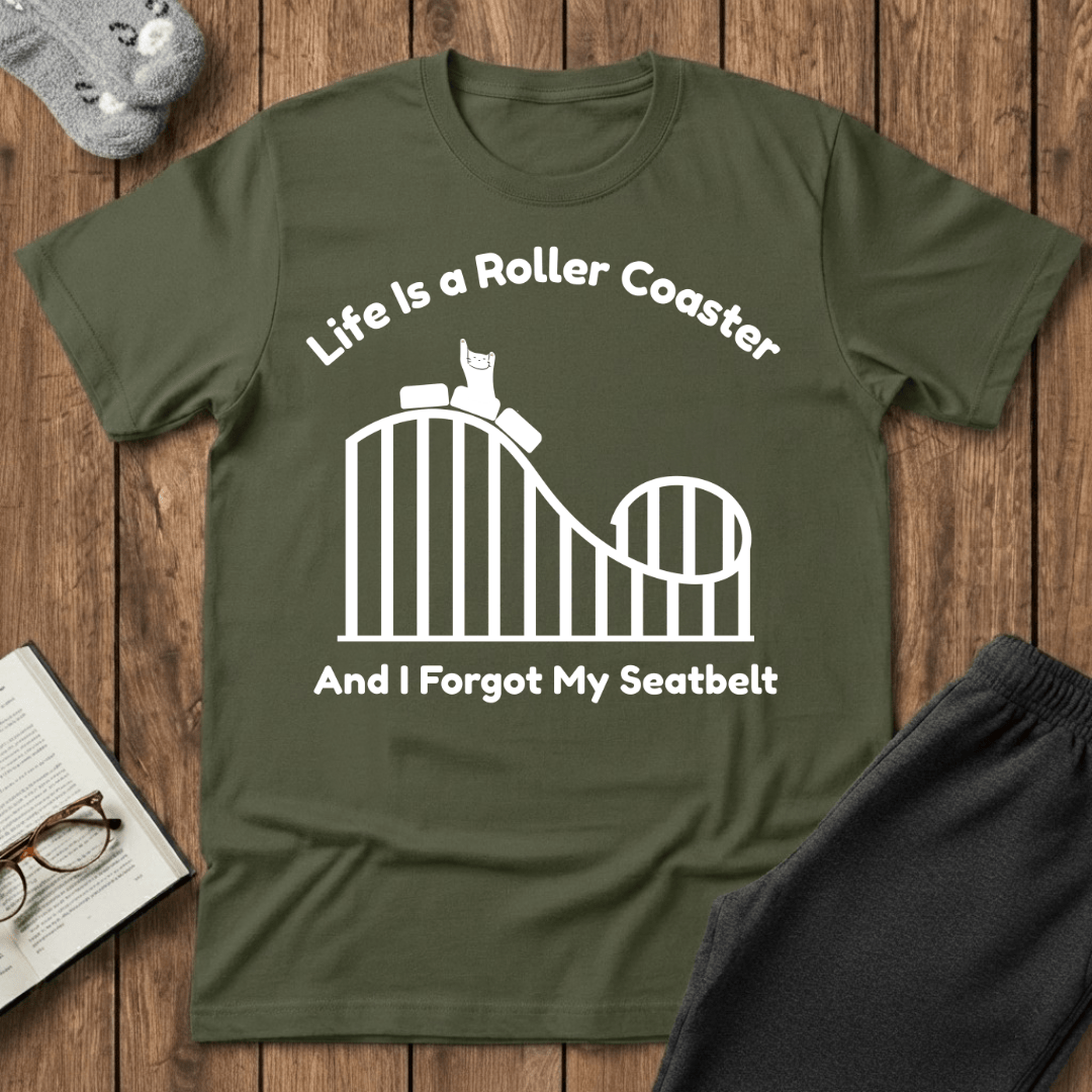Life is A Rollercoaster Cat T-Shirt