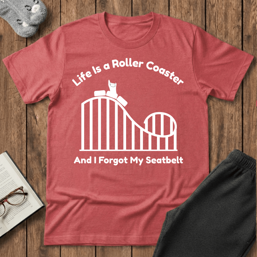Life is A Rollercoaster Cat T-Shirt