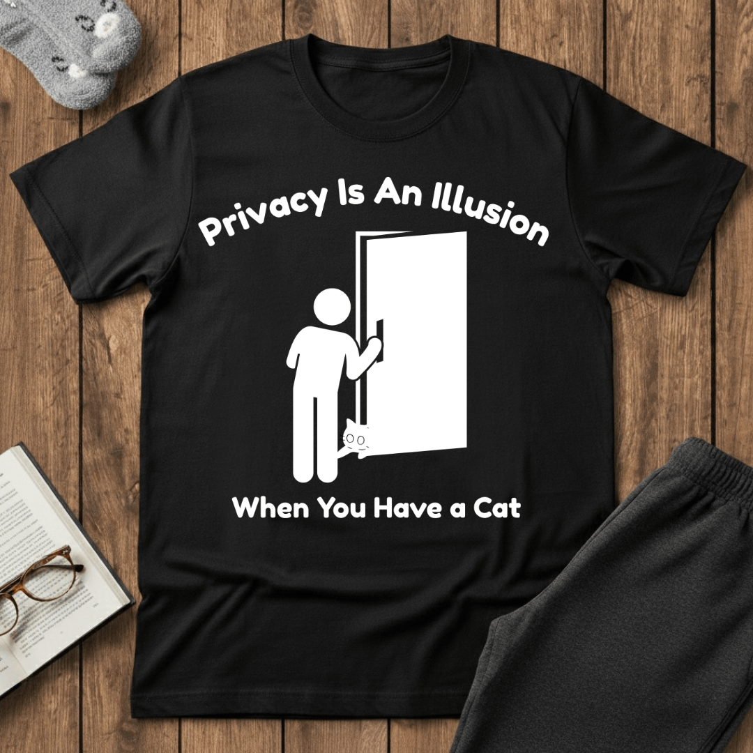 Privacy Is An Illusion Cat T-Shirt