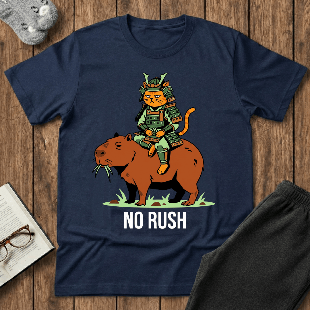Samurai Cat Capybara T-shirt