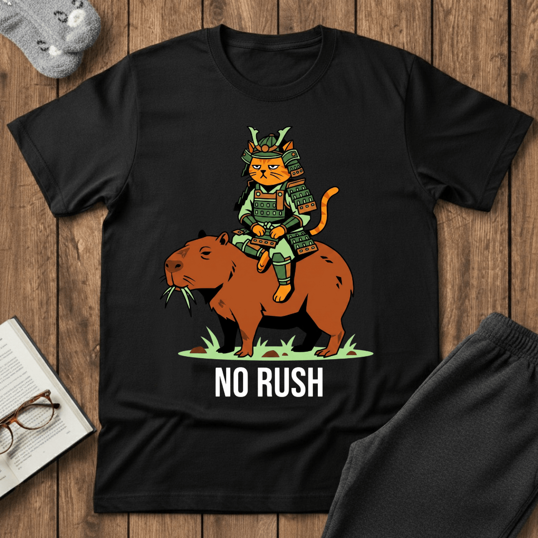 Samurai Cat Capybara T-shirt