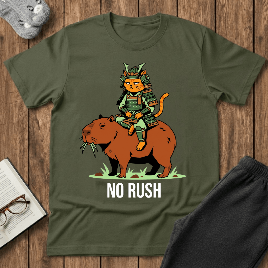Samurai Cat Capybara T-shirt