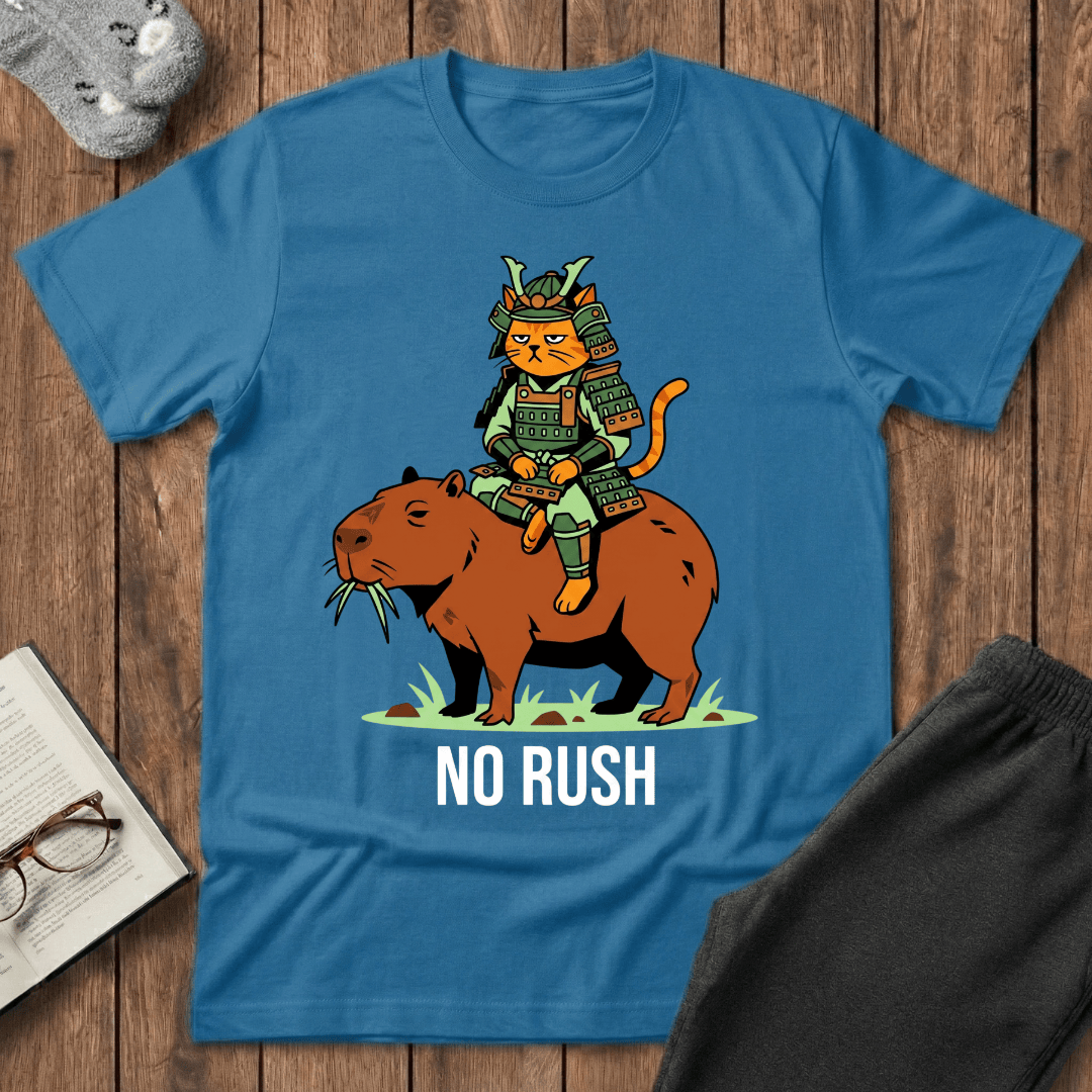 Samurai Cat Capybara T-shirt