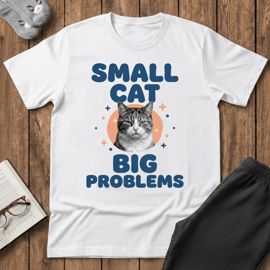 Small Cat Problems T-shirt