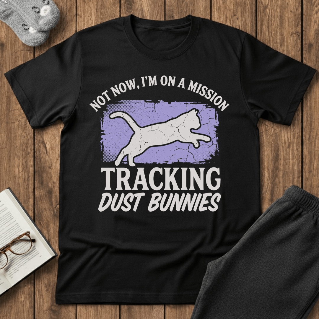 Tracking Dust Bunnies T-shirt