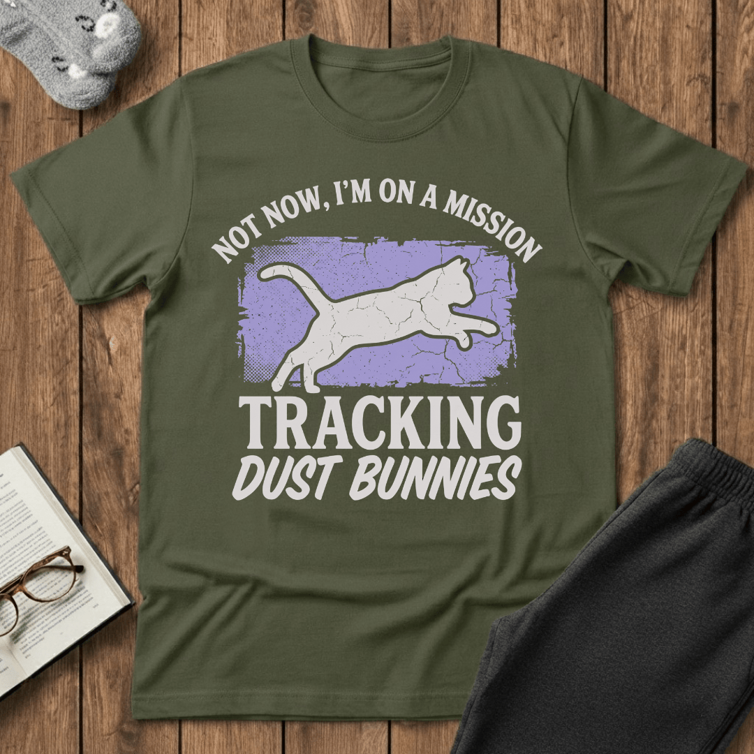 Tracking Dust Bunnies T-shirt