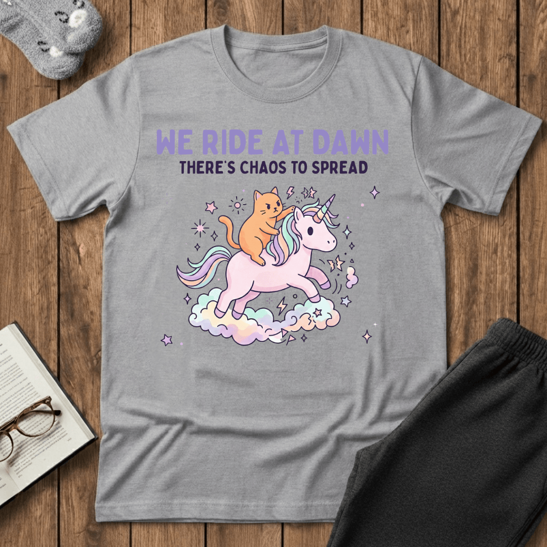 Unicorn Chaos Cat T-shirt