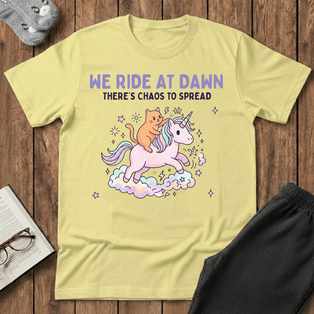 Unicorn Chaos Cat T-shirt
