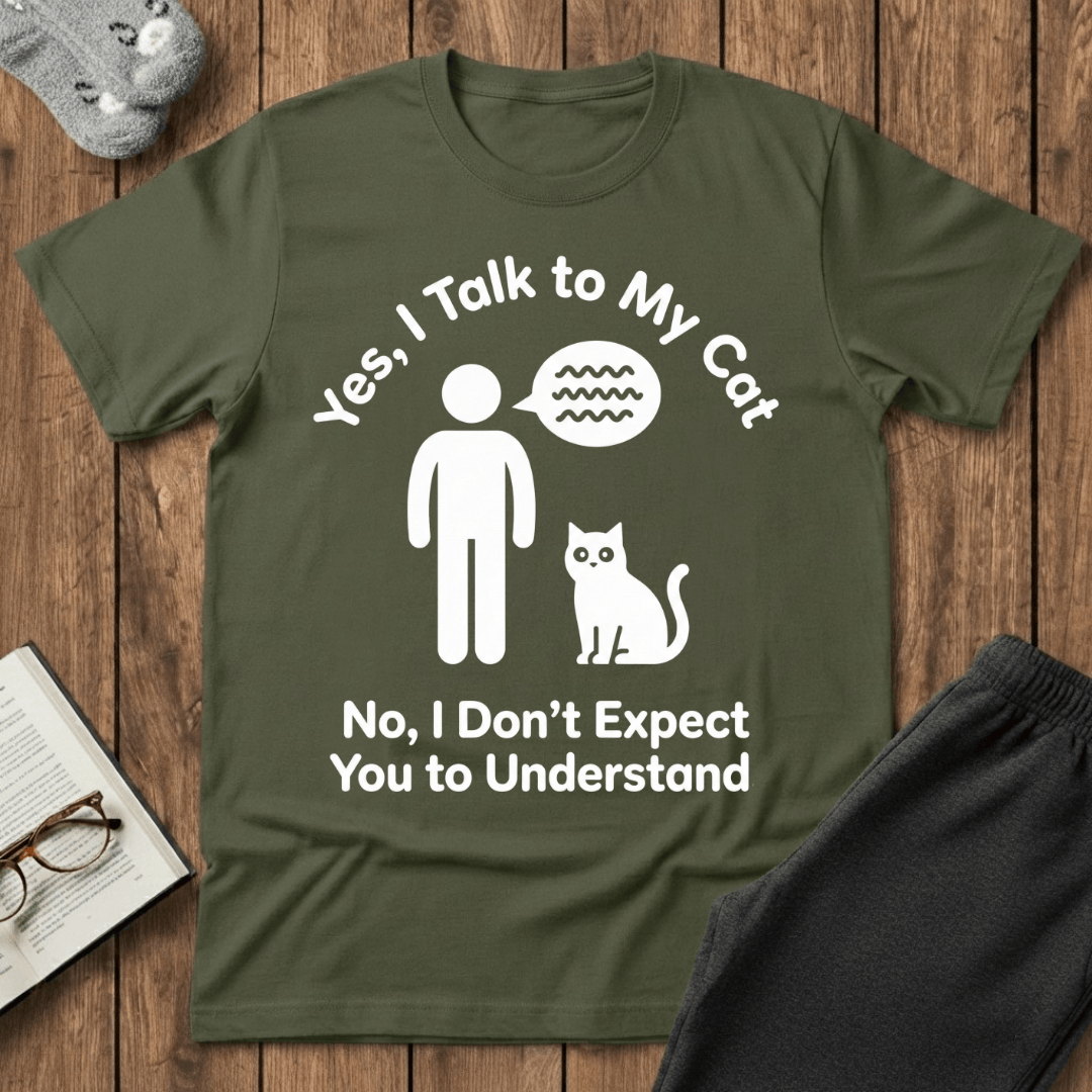 Yes I Talk To My Cat T-Shirt