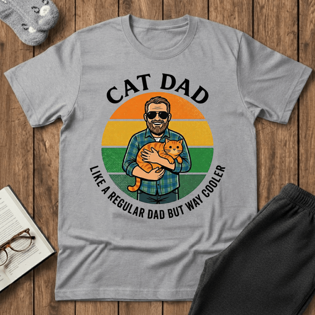Cool Cat Dad T-shirt