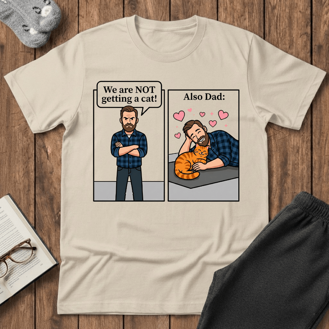 Reluctant Cat Dad T-shirt