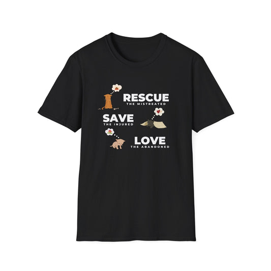 Rescue Save Love Cats T-Shirt