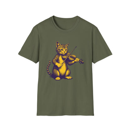 Cat Fiddlin’ Violin T-Shirt