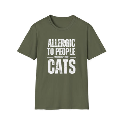 Allergic to People Who Don’t Like Cats T-Shirt