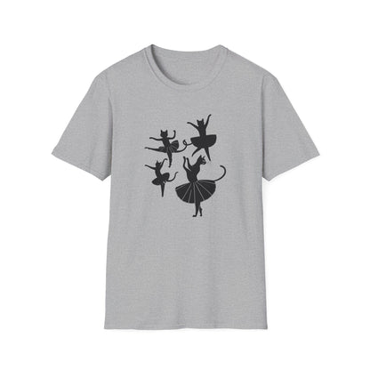 Ballet Cat Silhouette Dance T-Shirt