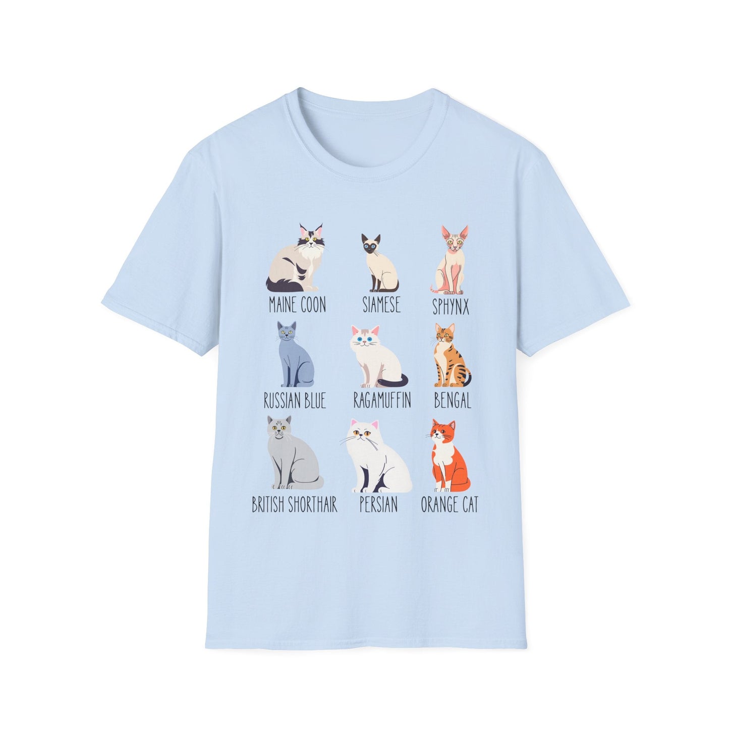 Cat Breed Showcase T-Shirt