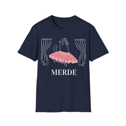 Merde - Break a Leg Ballet Cat T-Shirt