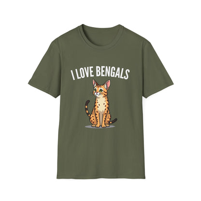 I ❤️ Bengals Cat T-Shirt