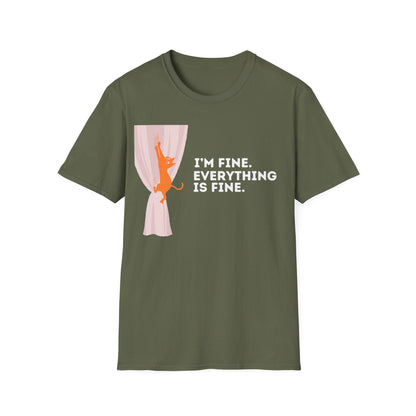I’m Fine. Everything Is Fine Cat T-Shirt