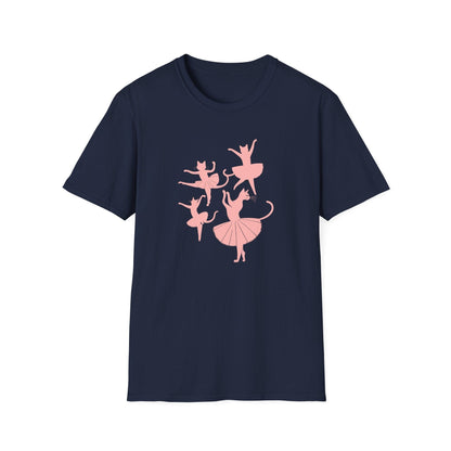 Ballet Cat Silhouette Dance T-Shirt